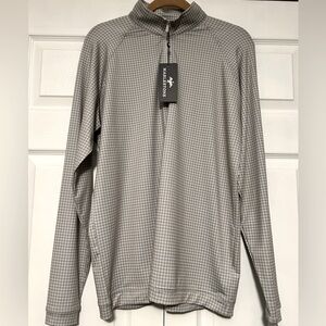 Harlestons Grey Houndstooth 1/4 Zip NWT